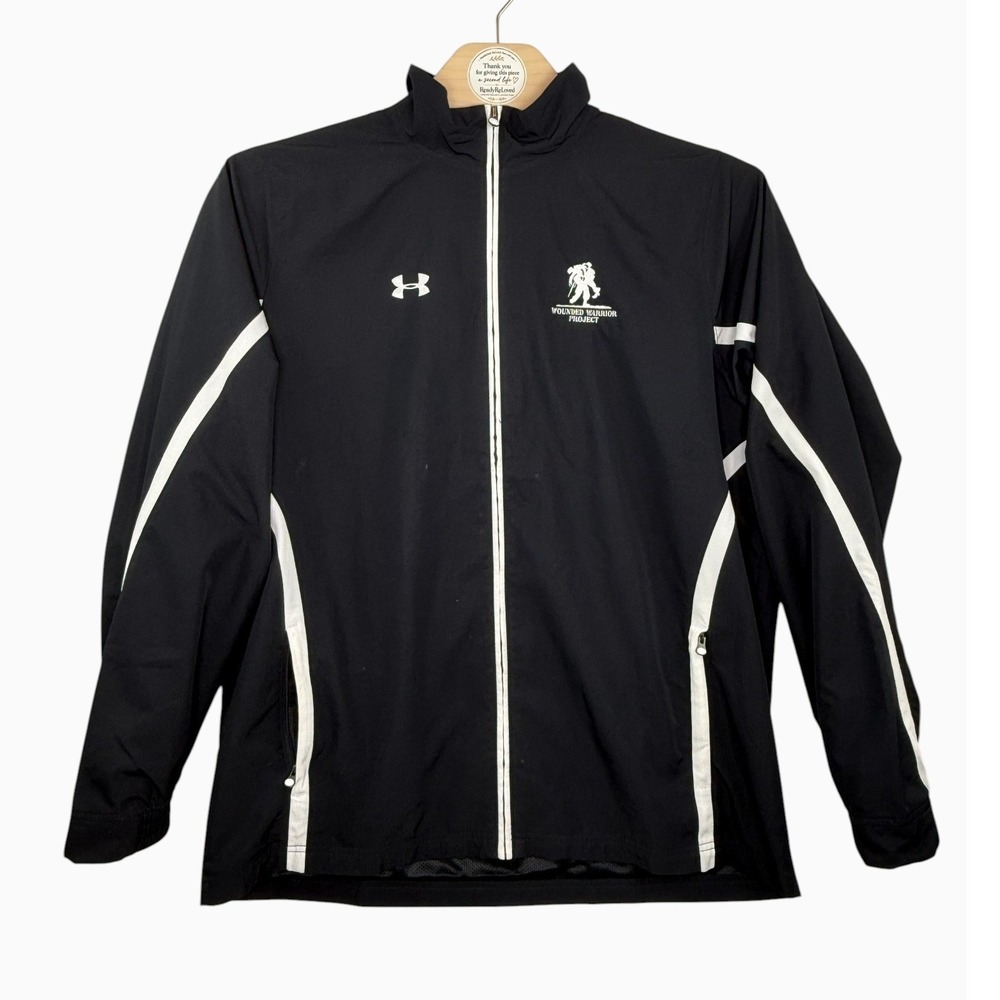 Under Armour Wounded Warrior Project Men's XL Black Full Zip Warm-Up Jacket
